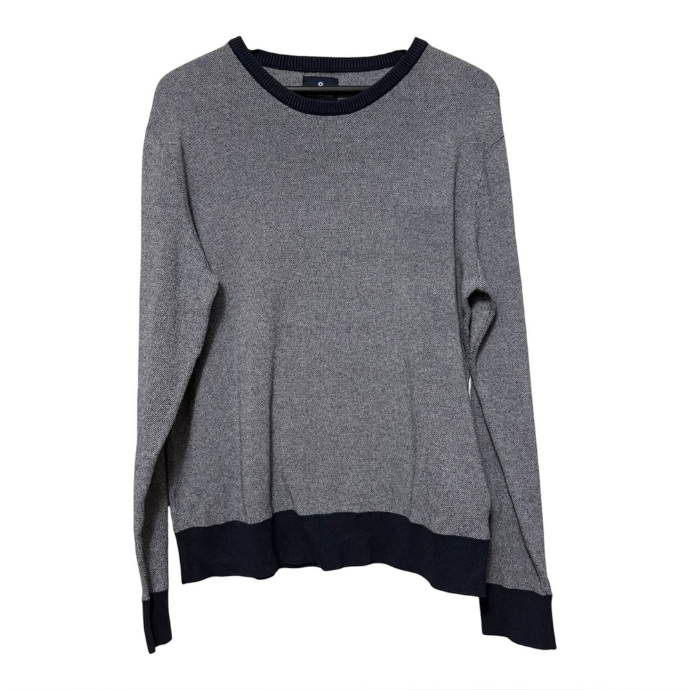 Ben Sherman Sweater Men’s Size XL Navy Crew Neck Long Sleeve Pullover Contrast
